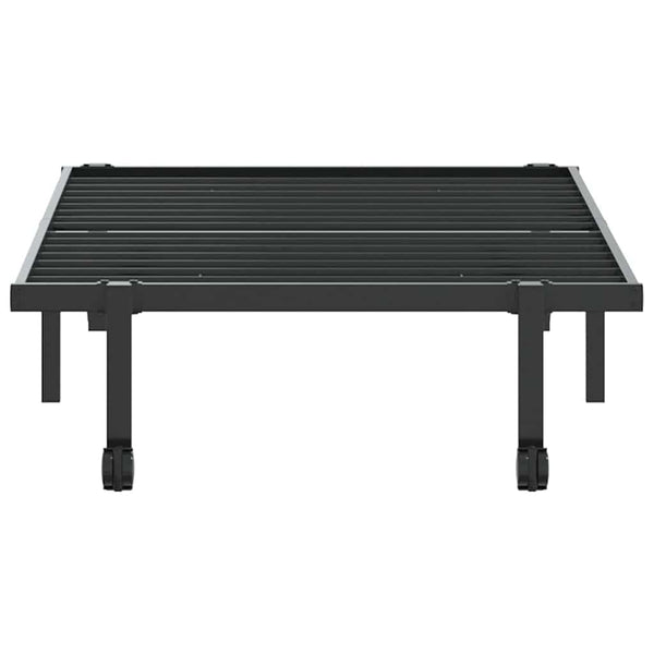 Musta sängynrunko ilman patjaa Radacs 90x190cm (taitettava, terästä)
