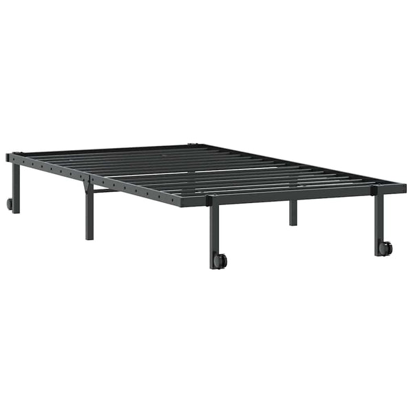 Musta sängynrunko ilman patjaa Radacs 100x190cm (taitettava teräs)