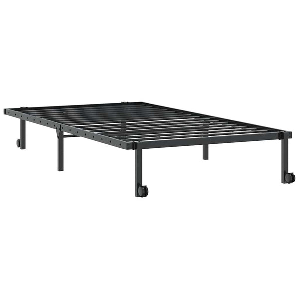 Musta sängynrunko ilman patjaa Radacs 100x190cm (taitettava teräs)
