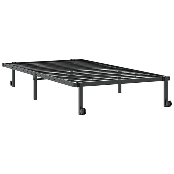 Musta sängynrunko ilman patjaa Radacs 100x200cm (taitettava, terästä)
