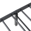 Musta sängynrunko ilman patjaa Radacs 100x200cm (taitettava, terästä)