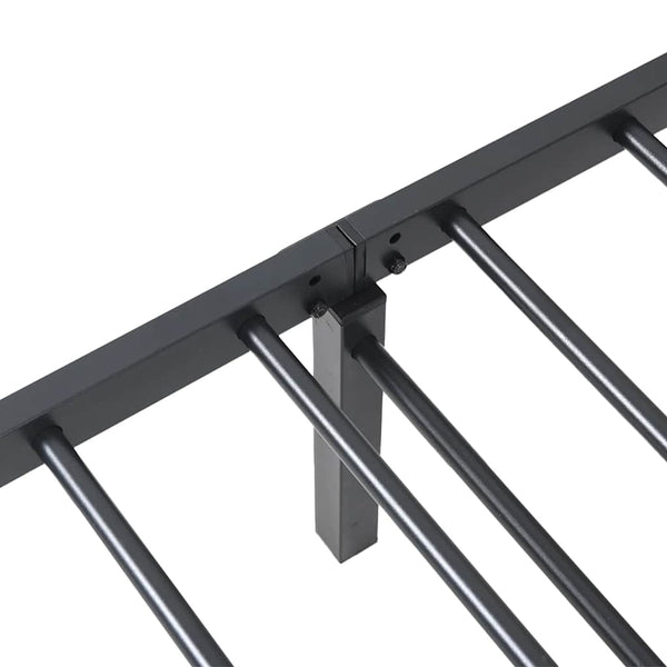 Musta sängynrunko ilman patjaa Radacs 100x200cm (taitettava, terästä)