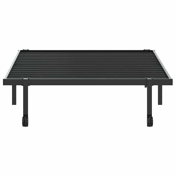 Musta sängynrunko ilman patjaa Radacs 107x203cm (taitettava, terästä)