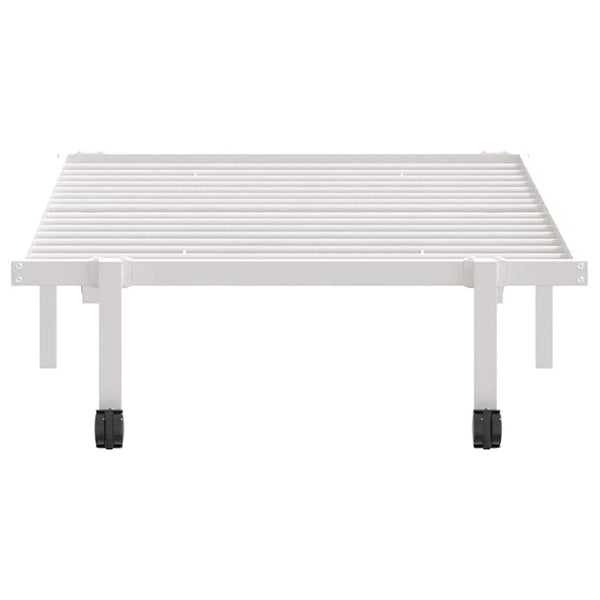 Valkoinen sängynrunko ilman patjaa Radacs 90x200cm (taitettava, terästä)