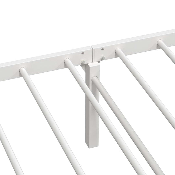 Valkoinen sängynrunko ilman patjaa Radacs 90x200cm (taitettava, terästä)
