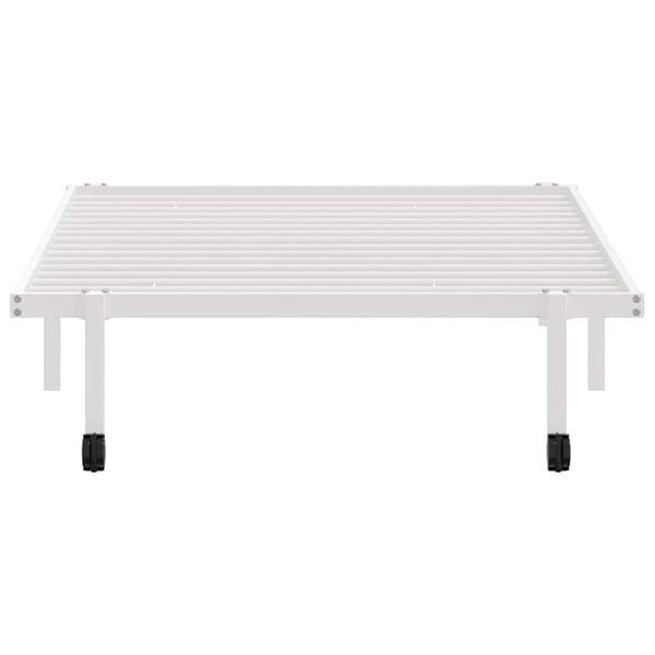Valkoinen sängynrunko ilman patjaa Radacs 107x203cm (taitettava, terästä)