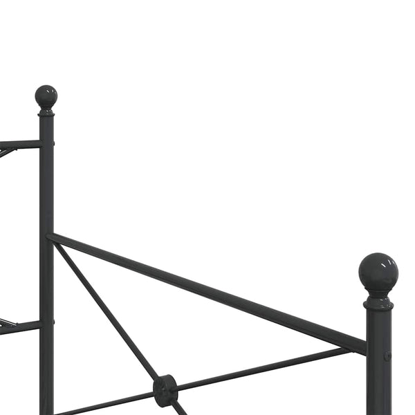 Musta päiväsänky Giurgean 100x200cm (ilman patjaa, teräs)