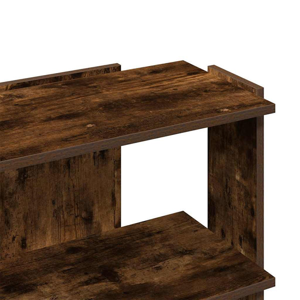 Savustettu tammi kirjahylly Cero 3-kerroksinen (puinen)