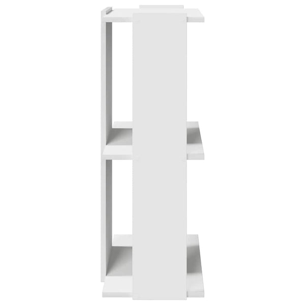 Valkoinen kirjahylly Cero 60x30x80cm (3-kerroksinen engineered wood)