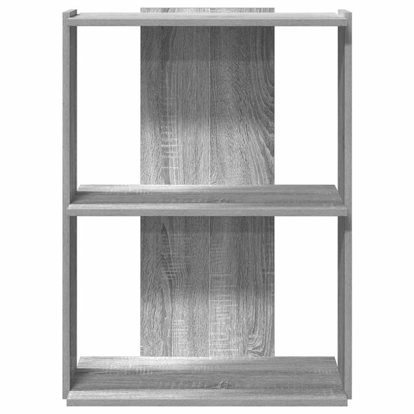 Harmaa kirjahylly Cero 3-kerroksinen (sonoma suunniteltu puu)