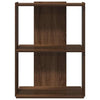 Ruskea tammi kirjahylly Cero 60x30x80cm (3-tasoinen, puinen)