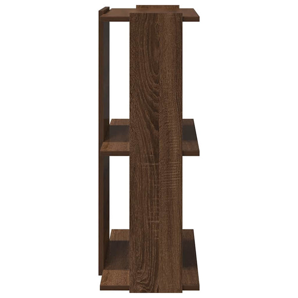 Ruskea tammi kirjahylly Cero 60x30x80cm (3-tasoinen, puinen)