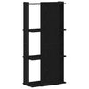 Musta kirjahylly Cero 60x30x120cm (3-tasoinen puinen)