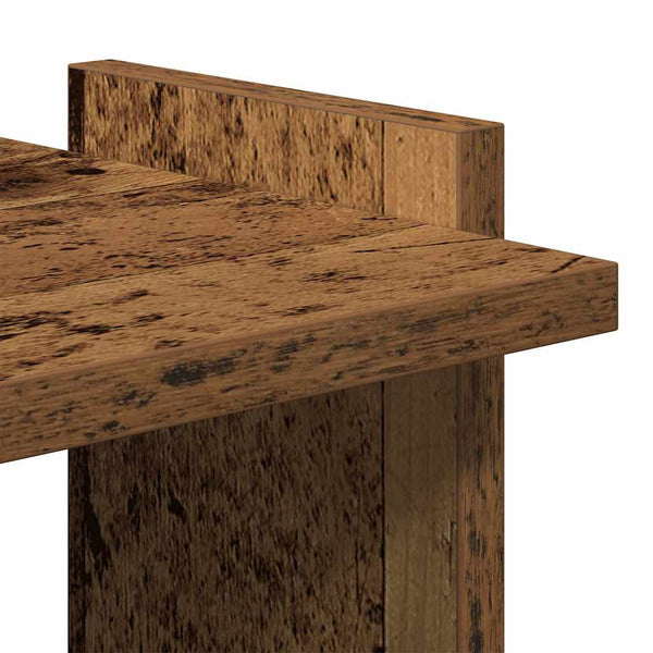 Vanha puu kirjahylly Cero 60x30x120cm (3-kerroksinen, puinen)