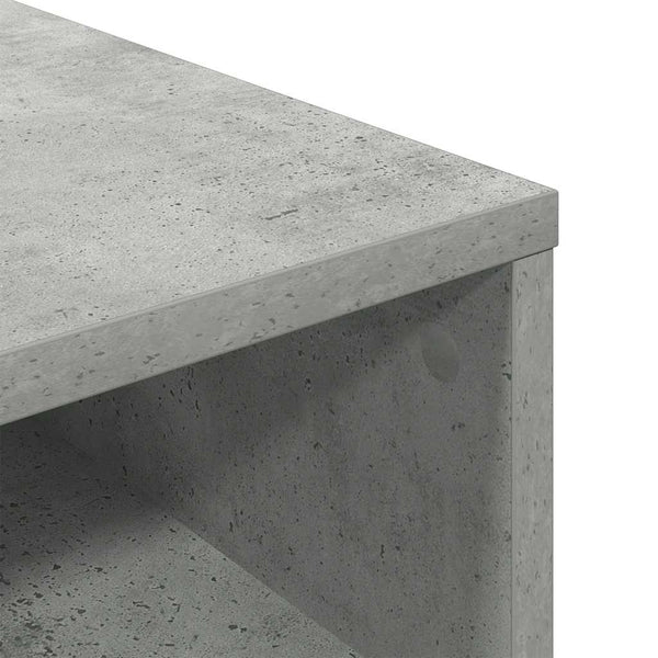 Betoninharmaa kirjahylly Pohonie 34x31x80cm (puinen)