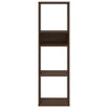 Ruskea kirjahylly Pohonie 34x31x112cm (puinen)