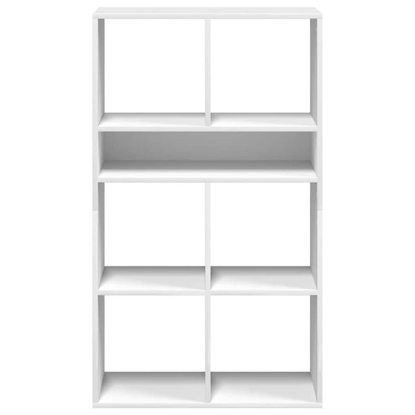 Valkoinen kirjahylly Pohonie 66x31x112cm (lastulevy)