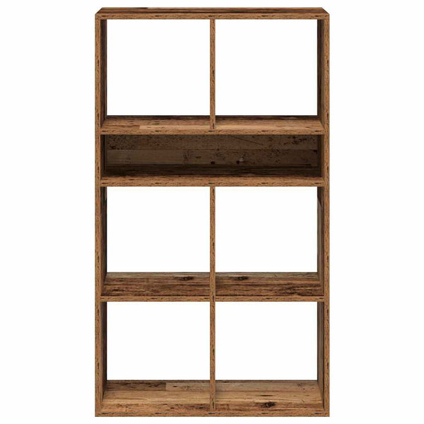 Vanha puu kirjahylly Pohonie 66x31x112cm (lastulevy)