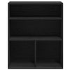 Musta kirjahylly Pohonie 60x30x71,5cm (lastulevy)