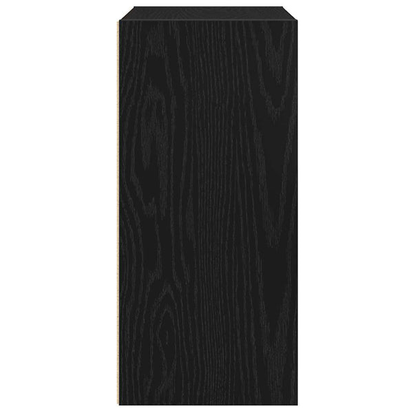 Kirjahylly musta tammi 31x24x52 cm tekninen puu