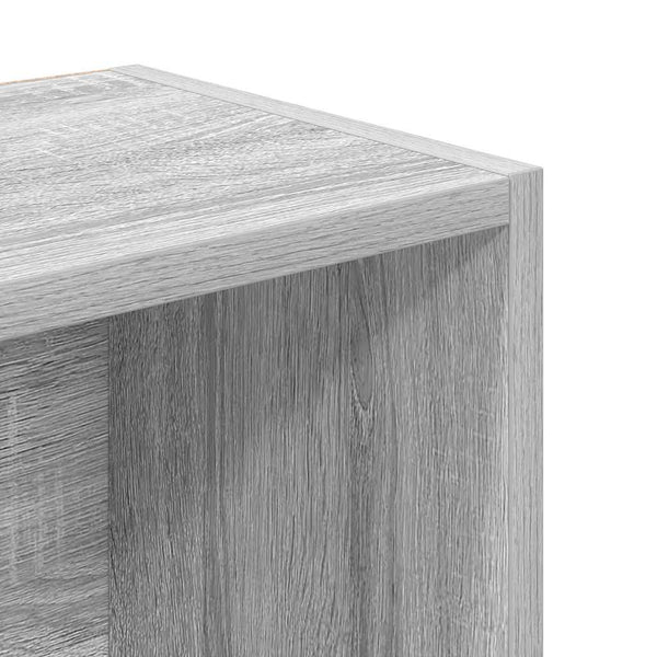 Harmaa kirjahylly Slobodanca 31x24x102cm (puinen)