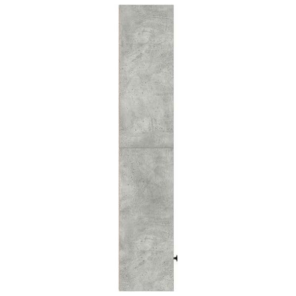 Betoninharmaa kirjahylly Slobodanca 31x24x127cm (puinen)