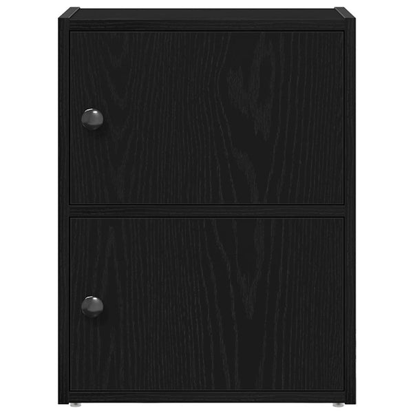 Kirjahylly musta tammi 40x24x52 cm tekninen puu