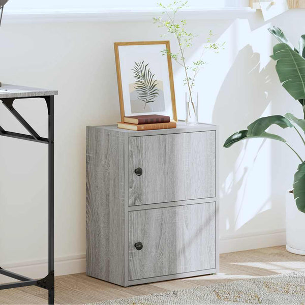 Harmaa kirjahylly Kinsey 40x24x52cm (puinen)