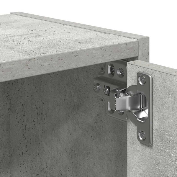 Betoninharmaa kirjahylly Kinsey 40x24x77cm (puinen)