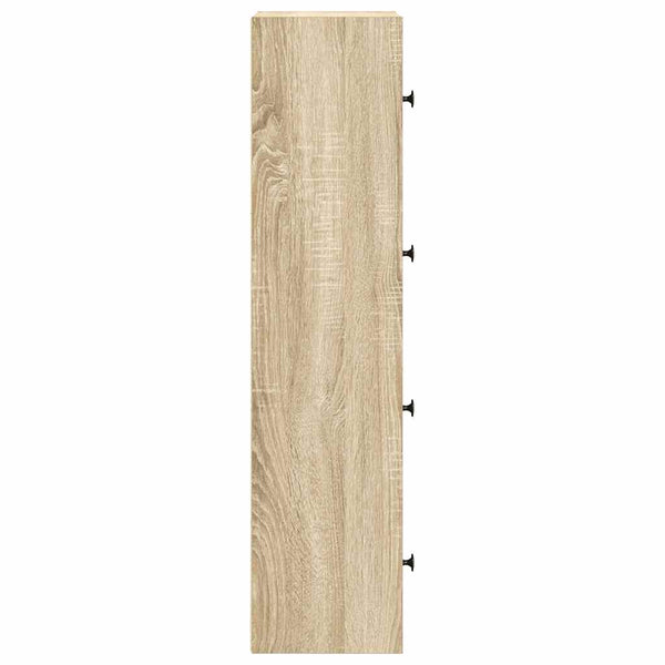 Betoninharmaa kirjahylly Kinsey 40x24x102cm (puinen)