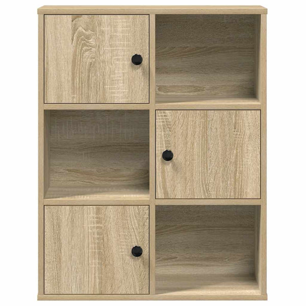 Kirjahylly sonoma oak Soledad 60x24x76,5cm (engineered wood)