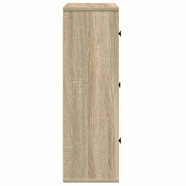 Kirjahylly sonoma oak Soledad 60x24x76,5cm (engineered wood)