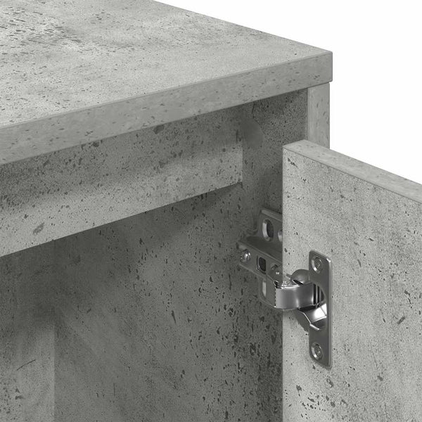 Betoninharmaa kirjahylly Soledad 89x24x101,5cm (puinen)