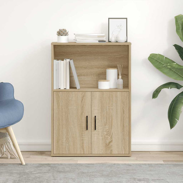 Kirjahylly sonoma oak Sebastita 60x24x85cm (engineered wood)