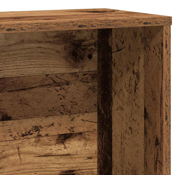 Vanha puu kirjahylly Sebastita 60x24x120cm (puinen)