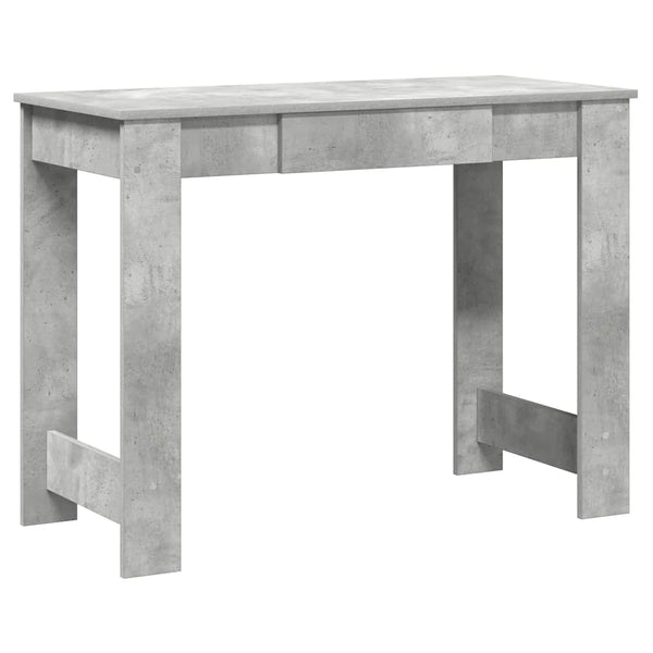 Betoninharmaa työpöytä Grafina 100x45x75cm (puinen)