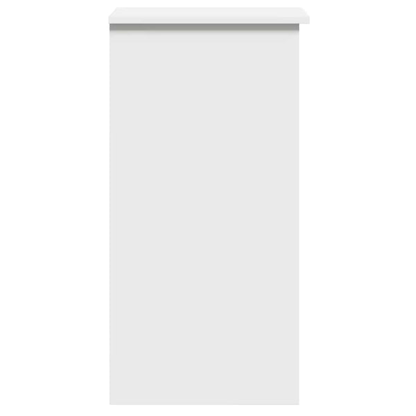 Työpöytä hyllyillä valkoinen 84x40x78 cm lastulevy