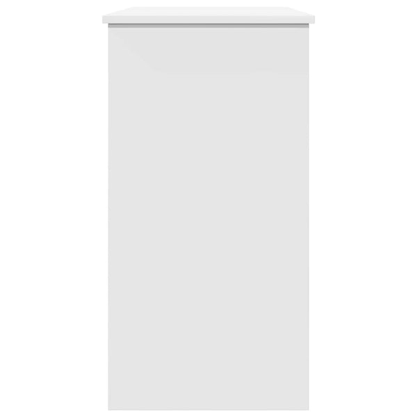 Työpöytä valkoinen 80x40x75 cm lastulevy