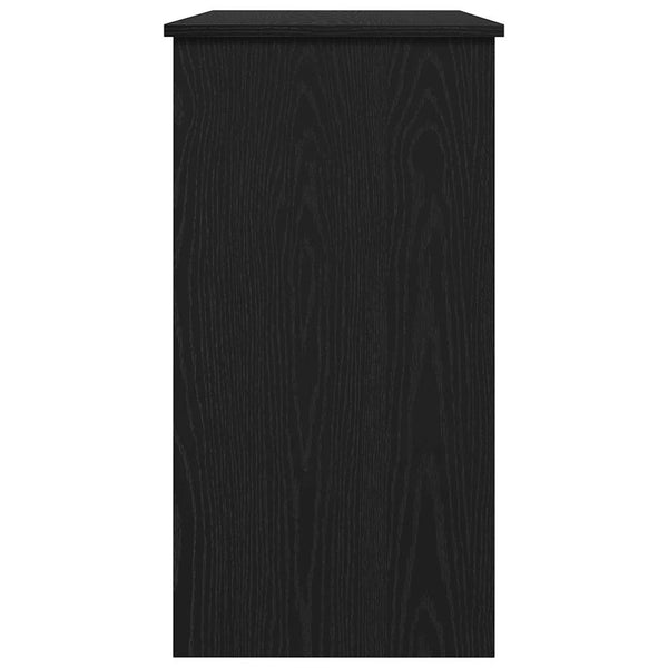 Työpöytä musta 80x40x75 cm lastulevy
