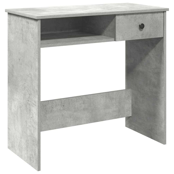 Työpöytä betoninharmaa 80x40x75 cm lastulevy