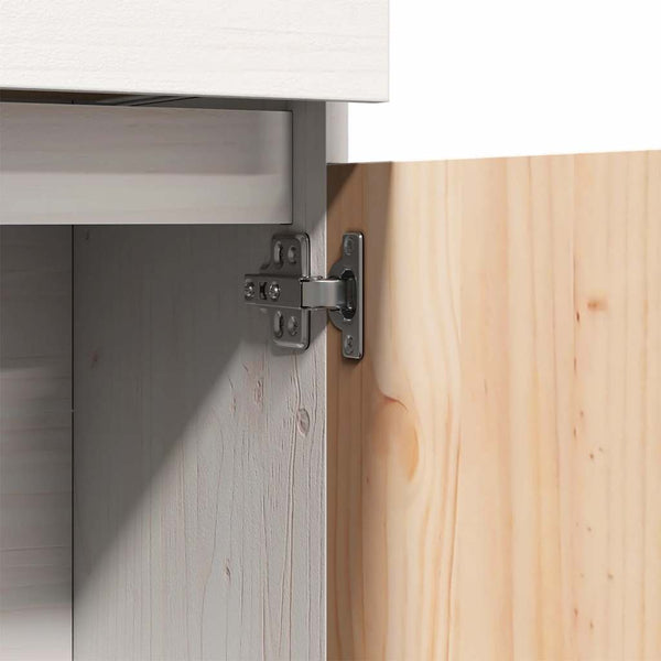 Kaappi valkoinen 89x34x116,5 cm täysi mänty