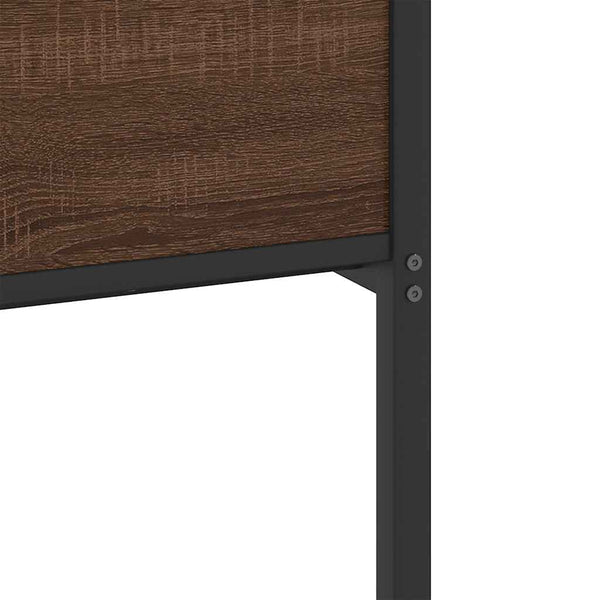 Ruskea tammi sängynrunko ilman patjaa Trufasu 90x200cm (puinen)