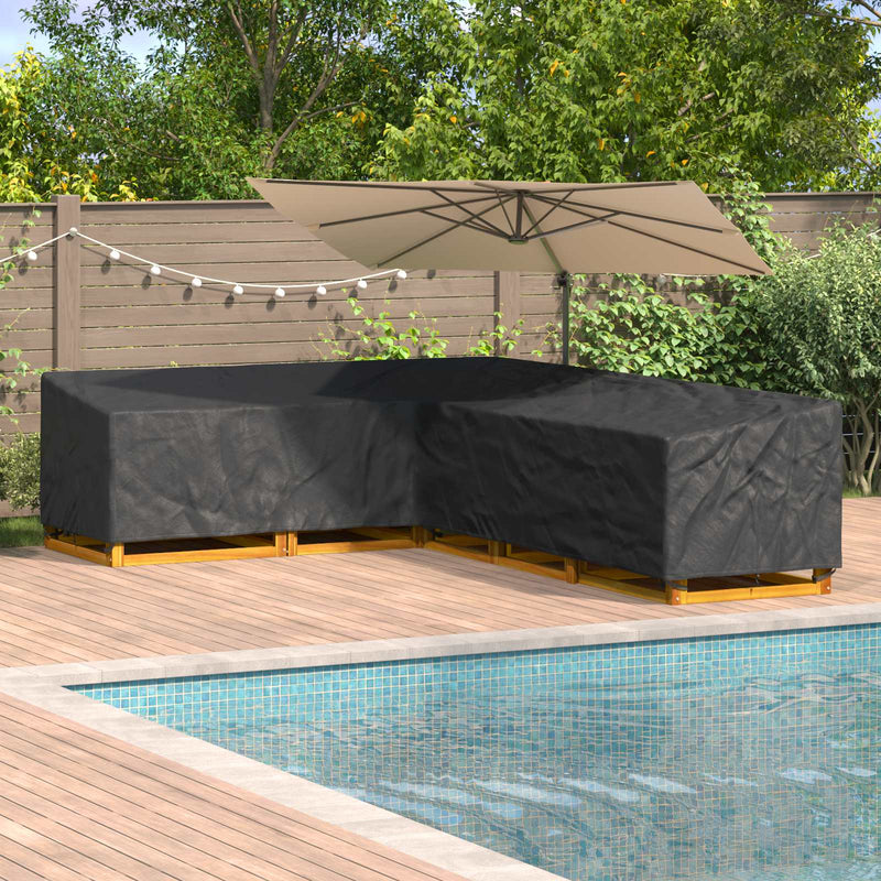 Huonekalusuojus 330 x 255 x 80 cm 210D Oxford-kangas L-muoto