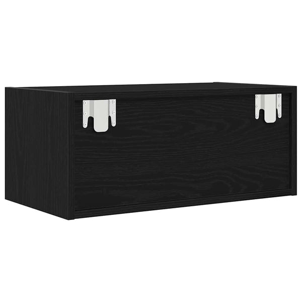 Musta tammi tv-tasot Kolla 60x31x25,5cm (2 kpl, puinen)
