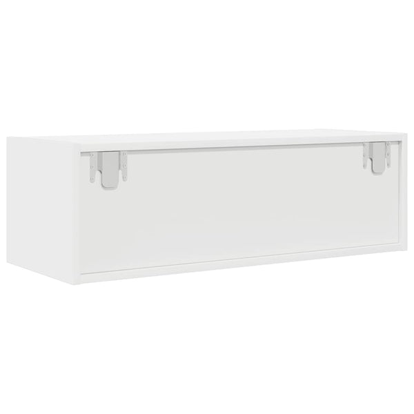 Valkoinen tv-seinäkaapit Kolla 80x31x25,5cm (2 kpl puinen)
