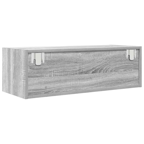 Harmaa tv-seinäkaapit Kolla 80x31x25,5cm (2 kpl, sonoma, puinen)
