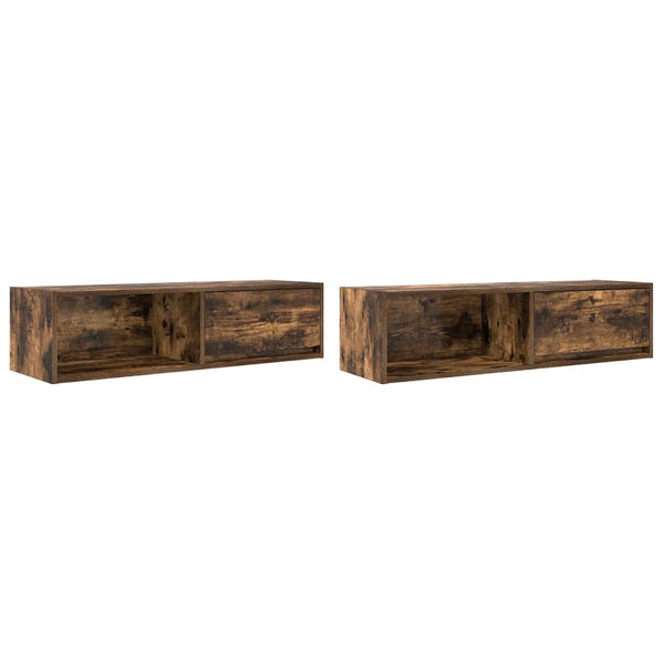 Savutammi tv-seinäkaappi Kolla 100x31x25,5cm (2 kpl, puinen)