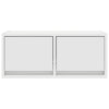 Valkoinen tv-seinäkaapit Horton 60x31x25,5cm (2 kpl puinen)
