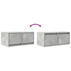 Betoninharmaa tv-seinäkaapit Horton 60x31x25,5cm (2 kpl puinen)