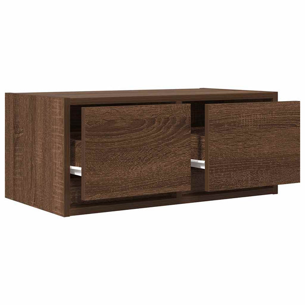 Ruskea tammi tv-seinäkaapit Horton 60x31x25,5cm (2 kpl, puinen)